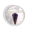 Load image into Gallery viewer, Sterling Silver Amethyst Pendulum Kit - Moon Charged Crystals
