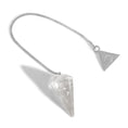 Load image into Gallery viewer, Sterling Silver Clear Quartz Pendulum Kit  - Moon Charged Crystals
