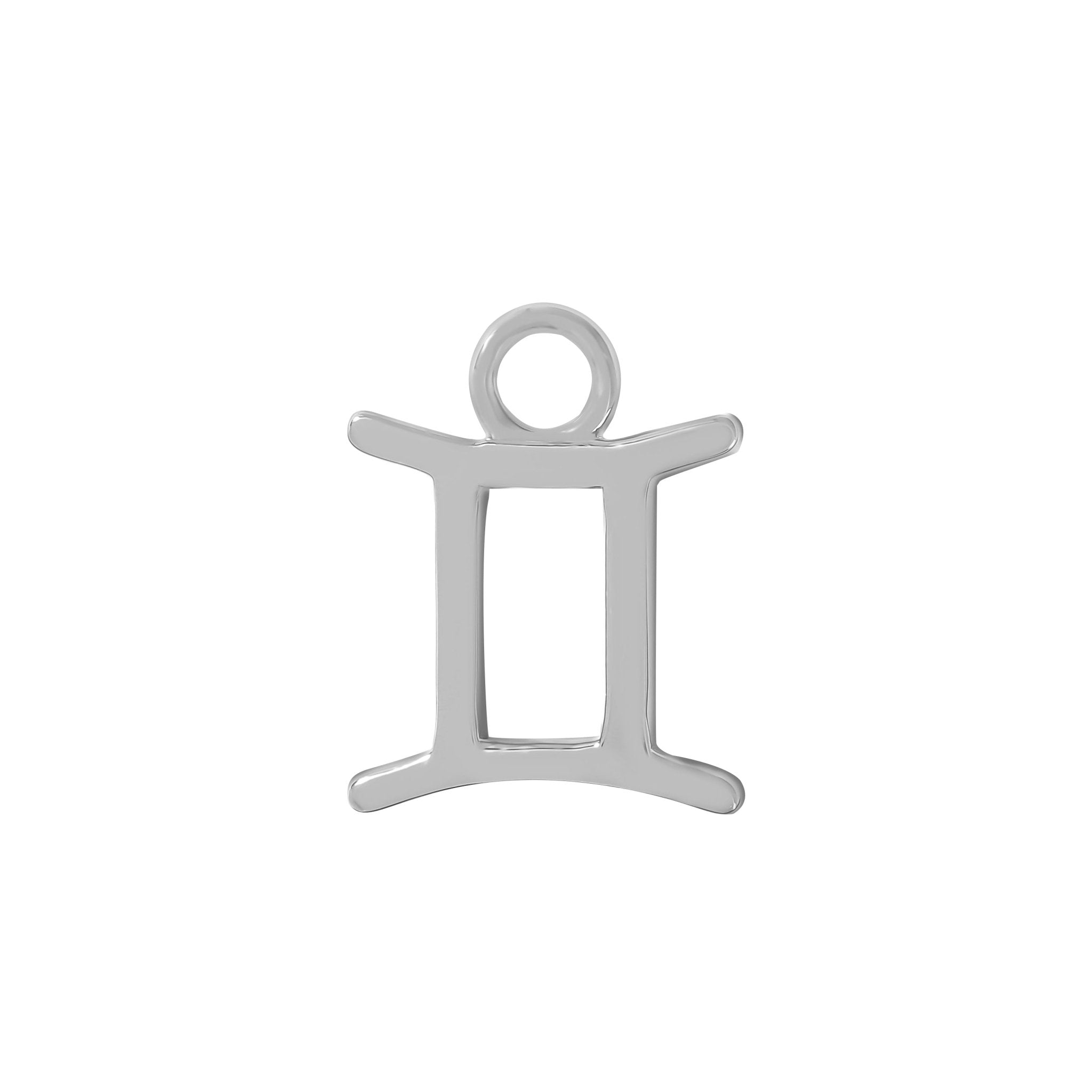 Sterling Silver Gemini Charm - Moon Charged Crystals
