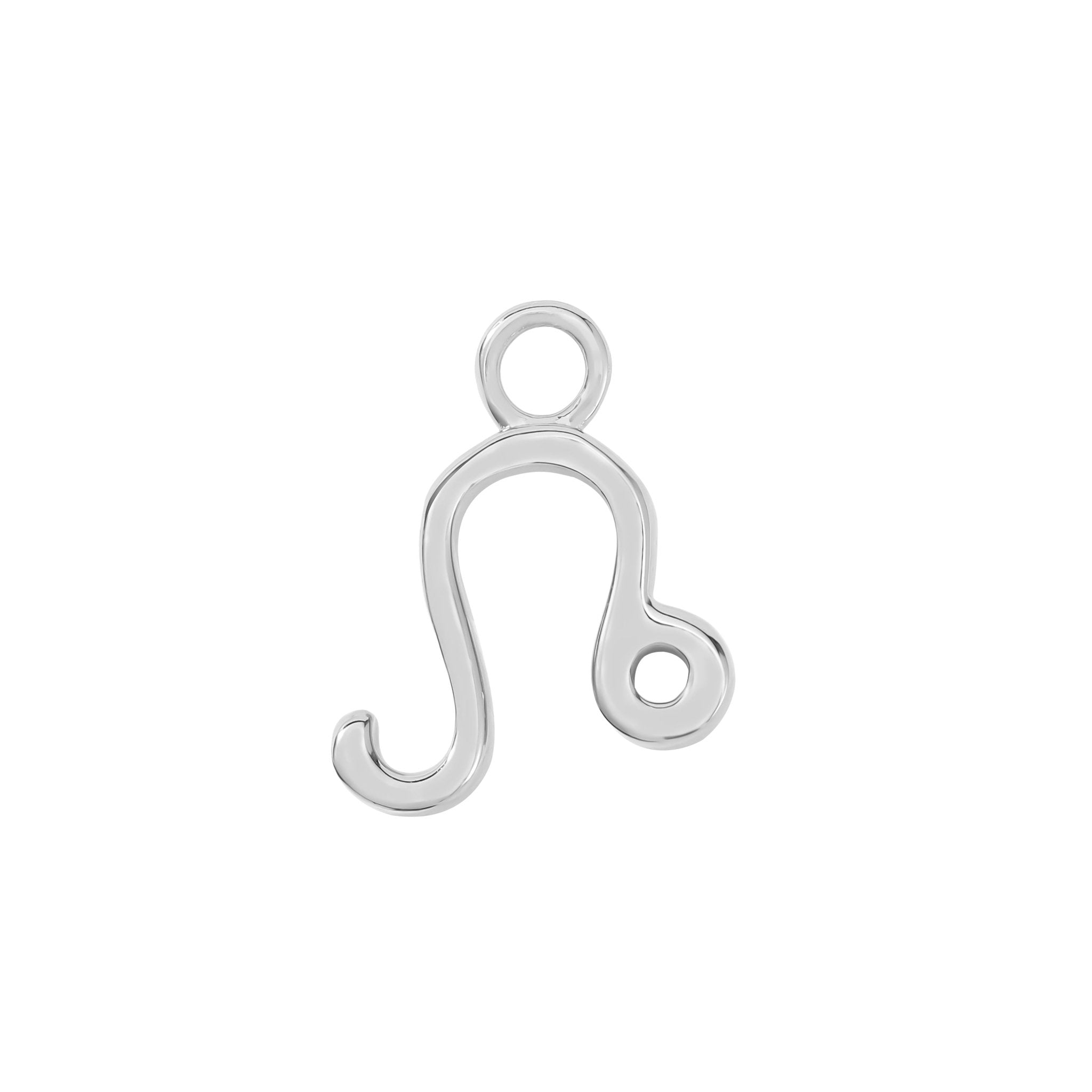 Sterling Silver Leo Charm - Moon Charged Crystals