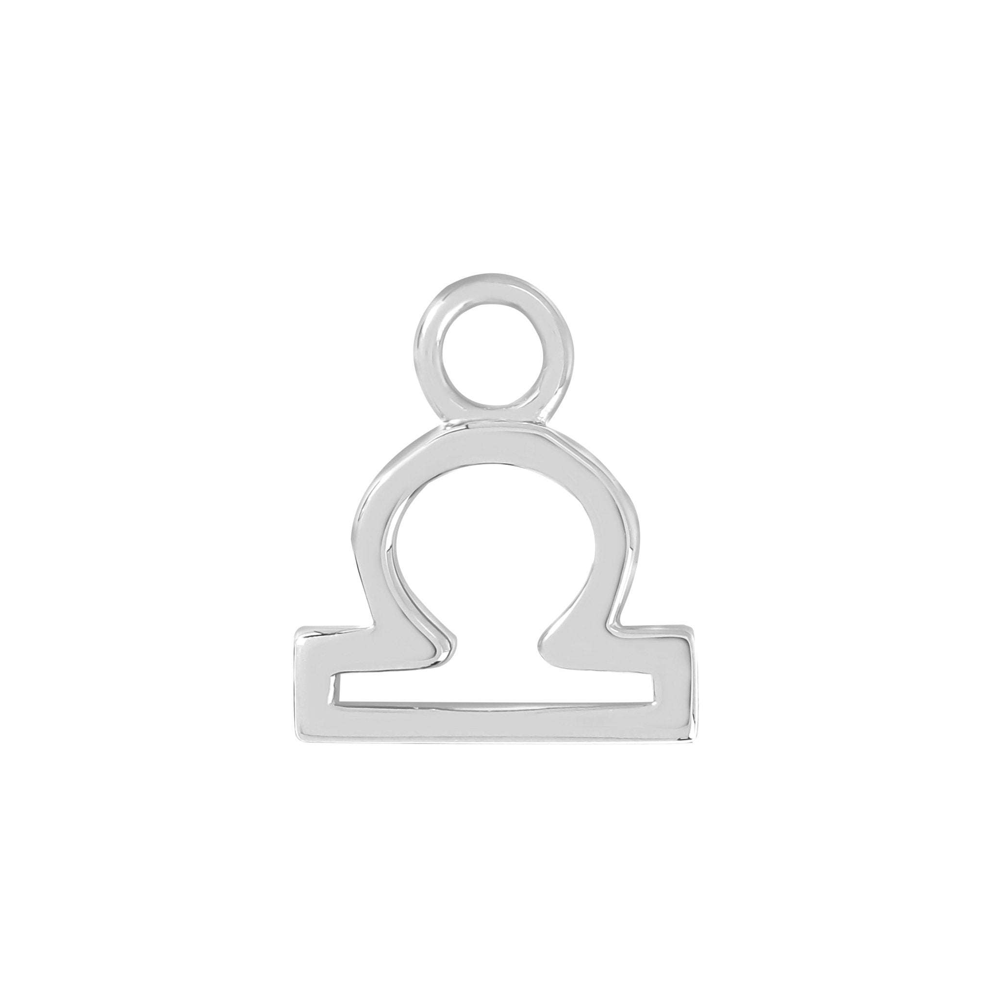 Sterling Silver Libra Charm - Moon Charged Crystals