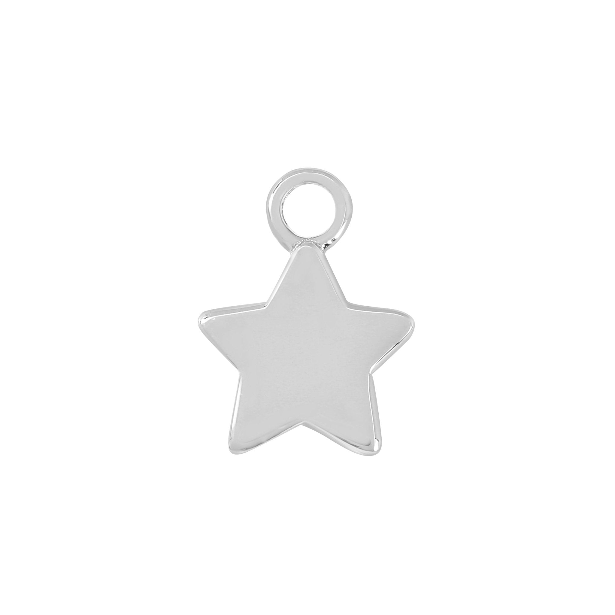 Sterling Silver Star Charm - Moon Charged Crystals