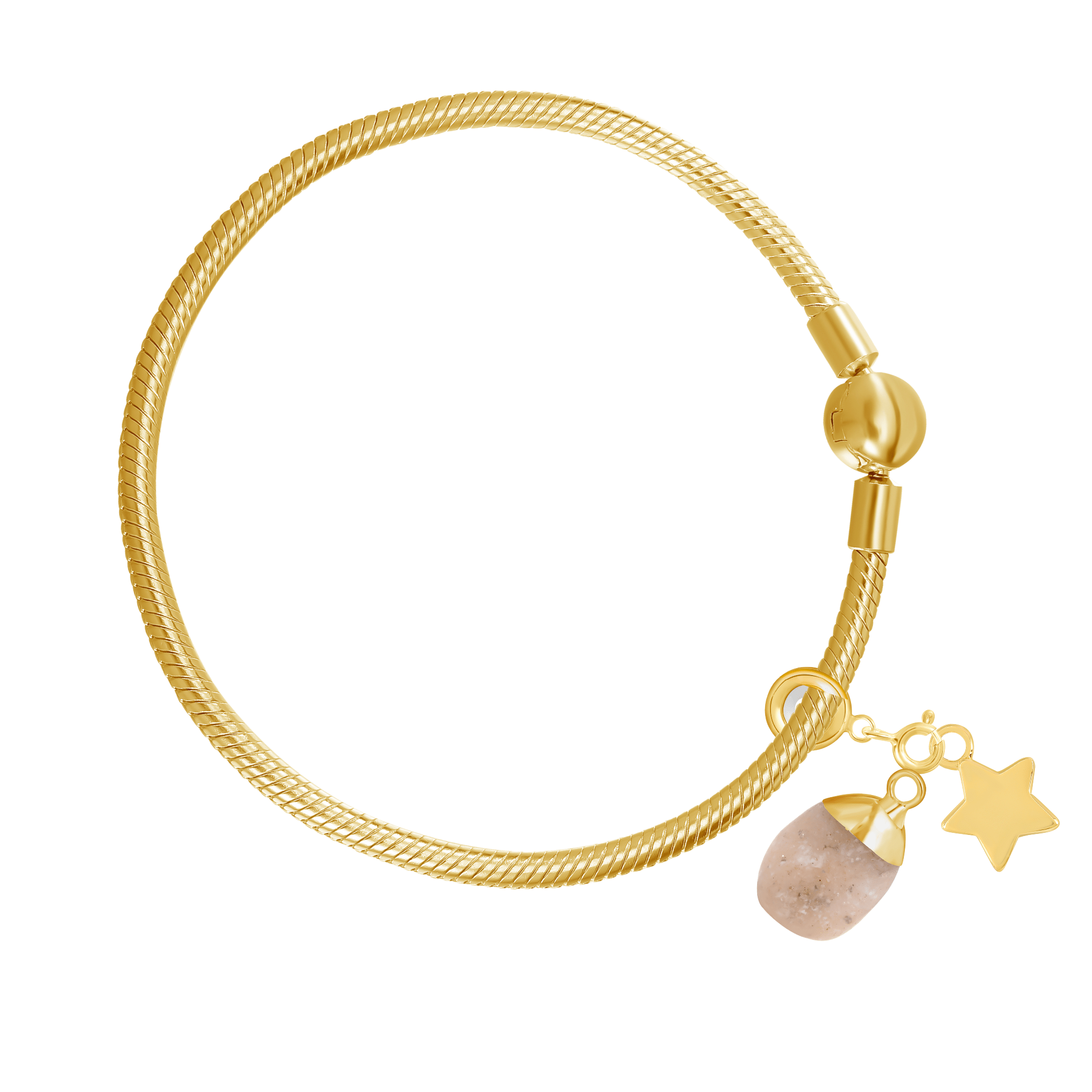 Build your Own Mix and Match Charm Bracelet - Moon Charged Crystals