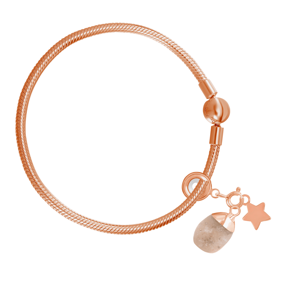 Build your own Rose Gold Charm Bracelet - Moon Charged Crystals