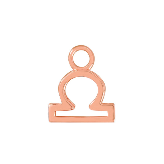 Rose Gold Libra Charm - Moon Charged Crystals