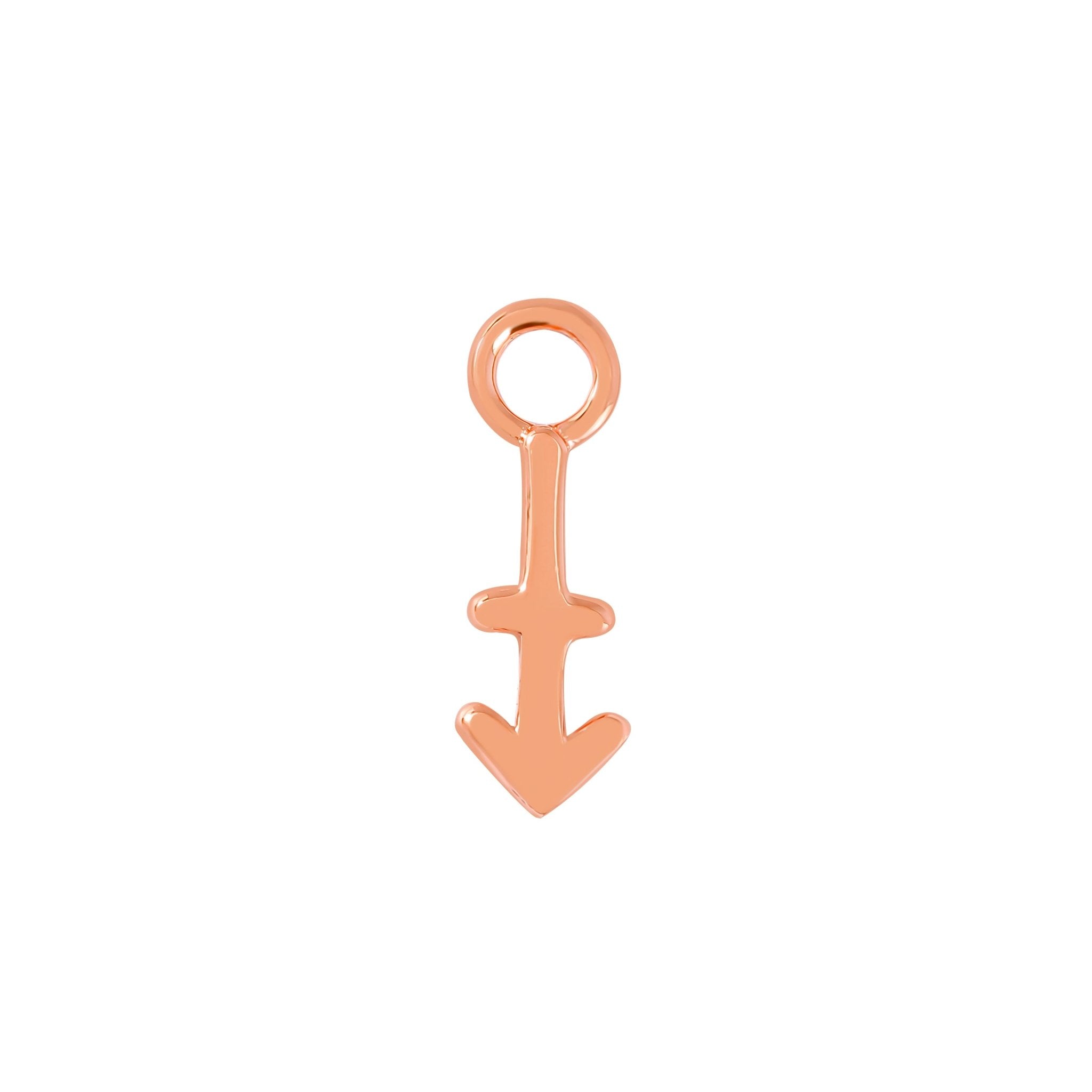 Rose Gold Sagittarius Charm - Moon Charged Crystals