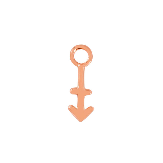 Rose Gold Sagittarius Charm - Moon Charged Crystals