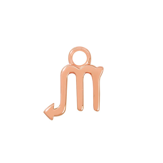 Rose Gold Scorpio Charm - Moon Charged Crystals