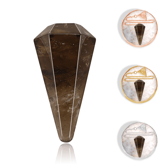 Smokey Quartz Pendulum Kit - Moon Charged Crystals