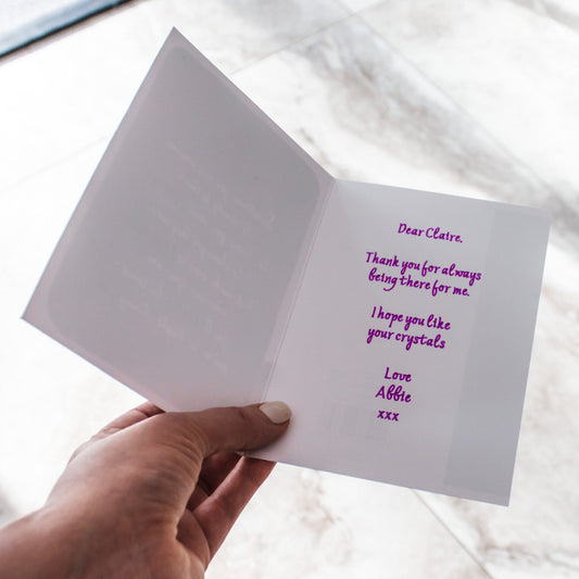 Bright Star Greeting Card - Moon Charged Crystals