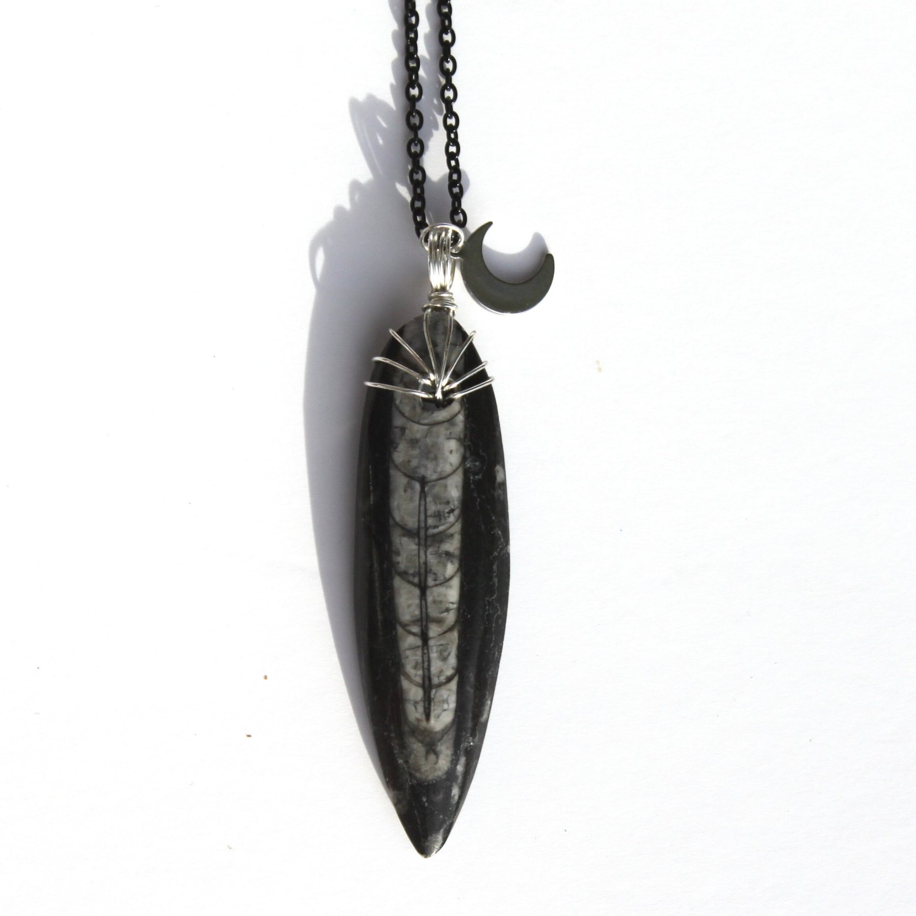 Orthoceras Pendant Necklace 50 off Moon Charged Crystals
